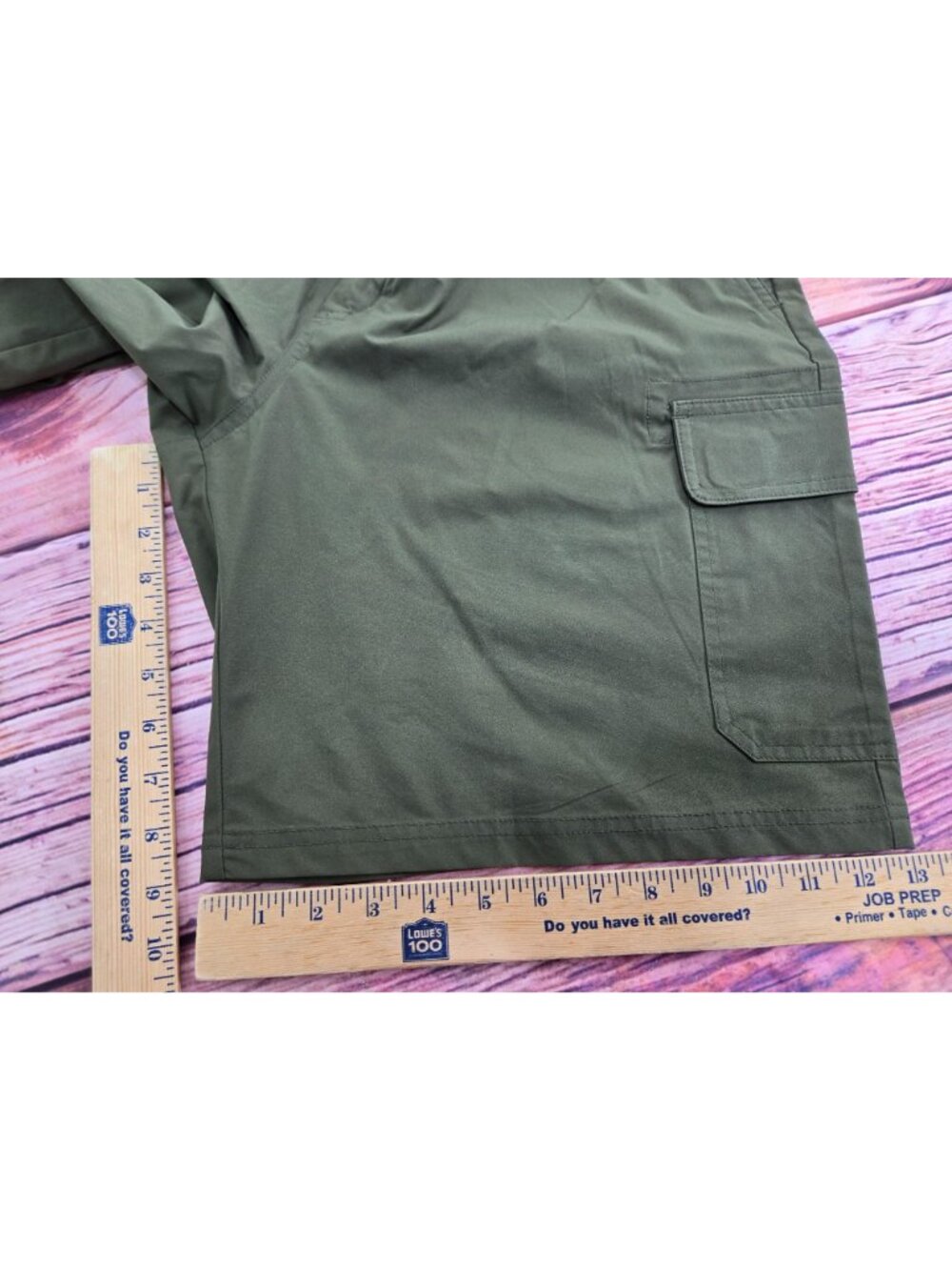 Orvis Men's Olive Green Cargo Shorts Size 36 - Picture 9 of 9